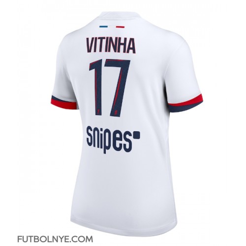 Camiseta Paris Saint-Germain Vitinha #17 Visitante Equipación para mujer 2025-26 manga corta